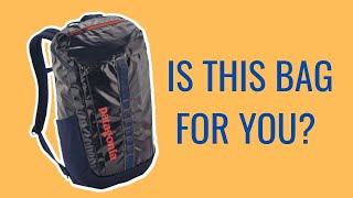 Patagonia Black Hole 25L Backpack Review  1 Year Later  Pros and Cons  On Back 360 View [upl. by Flann]