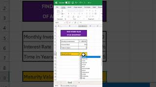 Excel Interview Question 134 Finding the Future Value of an Investment [upl. by Odnesor452]