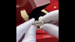 Unboxing Video  Clash de Cartier Ring Medium Model White Gold [upl. by Ahseihs820]