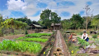 FULL VIDEO 300 Days in the Forest Gardening Growing Harvesting Cooking and Taking Care of Pets [upl. by Barkley]