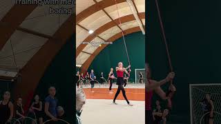 Here we are again 🥲😅😁 rec italy rg rhythmicgymnastics asyakulik [upl. by Ajtak40]