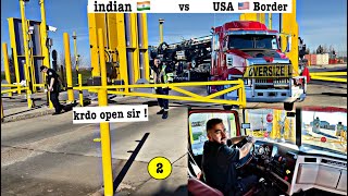 America Border pe Indian truck Driver  Canada to USA trucking [upl. by Gwenette263]