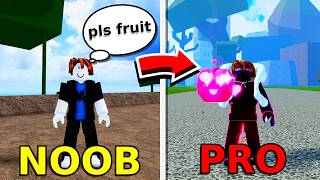 NOOB To PRO in Blox Fruits as a Fruit Beggar [upl. by Maurer188]