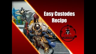 How to Paint a Custodes Shield Captain in Allarus Terminator Armour [upl. by Cann]