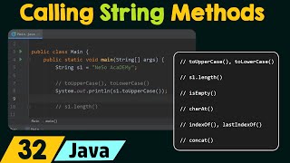 Calling String Methods in Java [upl. by Oderfliw]