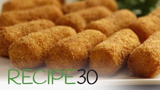 Classic Potato Croquettes  By RECIPE30com [upl. by Koby]