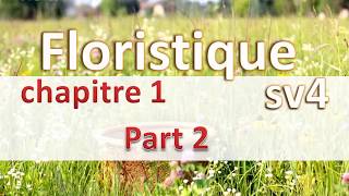 3chapitre1 partie 2  floristique sv4 [upl. by Aliber379]