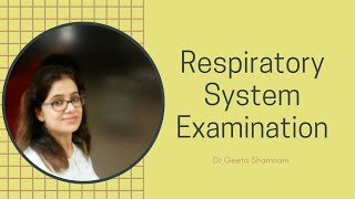 Respiratory system examination [upl. by Almond]