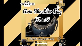 Whats in my Bag ✨Coach Aria Shoulder in BlackGold✨💛🖤💛 [upl. by Phyllida]