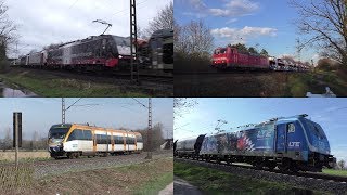 Bahnverkehr in Kamen und Umgebung März 2020 mit 181 213 TX 189 997 GYSEV Vectron Umleitern uvm [upl. by Niletak]