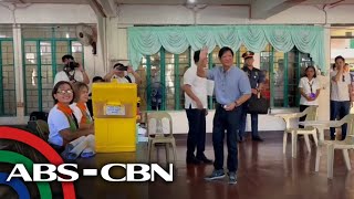 Early bird Marcos Jr casts vote in Ilocos Norte  ABSCBN News [upl. by Airdnala]