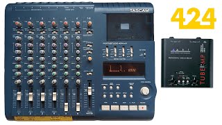 TASCAM 424 PHANTOM POWER ART TUBE MP  424recordingcom [upl. by Niveg]