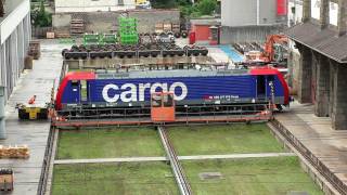 ► SBB Re 474 quot013quot im Industriewerk Bellinzona 070611 [upl. by Eeneg89]