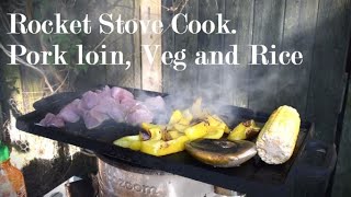 EcoZoom Rocket Stove Cook  Outdoor Cooking [upl. by Kleper101]