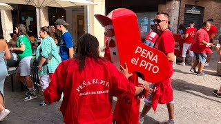 El Pito abre los Pasacalles con charanga de Las Peñas en las Ferias de Alcalá 2023 [upl. by Nareik]