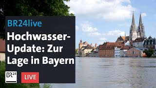 Hochwasser Die aktuelle Lage in Bayern  BR24live [upl. by Ayvid]