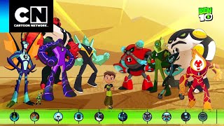 ¡Conoce a los nuevos alienígenas omnimejorados  Ben 10  Cartoon Network [upl. by Derwin]