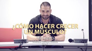 Â¿CÃ“MO HACER CRECER AL MÃšSCULO  Seminaro RaÃºl Carrasco Parte 1 [upl. by Dahsar961]