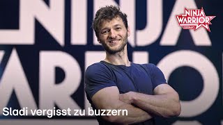 Sladi vergisst an der endlosen Himmelsleiter zu buzzern  Ninja Warrior Germany 2023 [upl. by Chuu209]