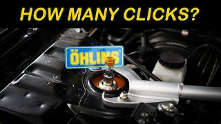 How Many Clicks Öhlins DFV Road amp Track Coilovers Nissan Skyline GTR [upl. by Lokin]