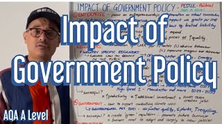 Impact of Government Policy  AQA A Level Business [upl. by Sheeran]