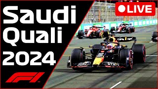 🔴F1 LIVE  Saudi Arabia GP QUALI  Commentary  Live Timing [upl. by Neelyad]