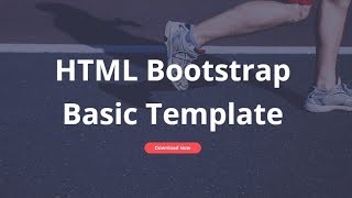 Bootstrap Basic Template  Free HTML Website Templates [upl. by Lotte]