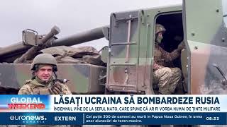 Stoltenberg le cere aliaţilor să dea voie Ucrainei să atace Rusia cu armament primit din Occident [upl. by Llesirg678]