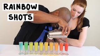 How to make Rainbow Shots  Tipsy Bartender [upl. by Ano]