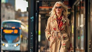 Street Fashion 2024 Style at an Elegant Age Spring Outfits Ideas London Street style [upl. by Anoit]