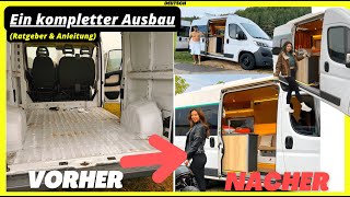 Der CamperVan Ausbau  Ein Transporter wird zum Wohnmobil  Kompletter Umbau  Vanlife Ducato [upl. by Ponce]