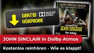 Kostenlos reinhören Dolby Atmos Snippet vom John Sinclair Hörspiel So geht das [upl. by Adnicul]