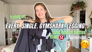 GYMSHARK TRY ON HAUL  trying on every single legging [upl. by Leahcimaj]