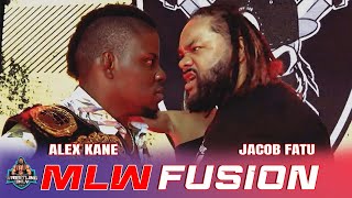 Champion Alex Kane accepts the challenge from Mighty Jacob Fatu  MLW Fusion  mlw mlwfusion [upl. by Noeruat841]