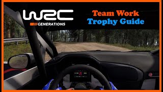 WRC Generations Team Work trophy guide [upl. by Ralyat]