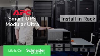 APC SmartUPS Modular Ultra 520kW  How to install the UPS in a rack [upl. by Novj570]