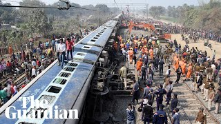 Train derailment in India kills seven people [upl. by Scrogan]