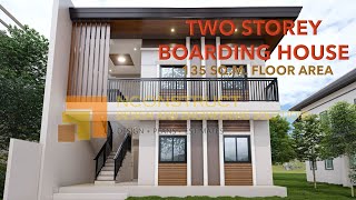 TWO STOREY BOARDING HOUSE  MODERN DESIGN [upl. by Amliw]