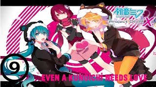 Hatsune Miku Project DIVA X English Part 9  Even a Kunoichi Needs Love  No Commentary PS4 [upl. by Frey]