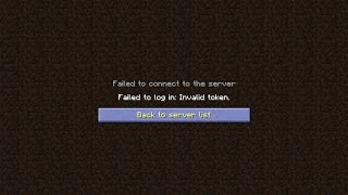 Error Fixed Failed to log in Invalid token For Minecraft  Aternos Server [upl. by Etnuad]