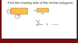 How to Find the Missing Side of a Similar Shape [upl. by Baerman512]