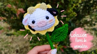 Flor vaca amigurumi tejida a crochet  Tutorial paso a paso [upl. by Kentigerma452]