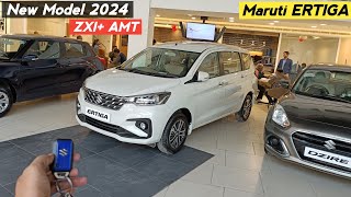 लो भाई आ गई New Ertiga 2024 Model ❣️Maruti Suzuki Ertiga Top Model ZXi AMT 😍 [upl. by Nywrad]