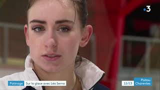 Léa Serna sacrée championne de France de patinage artistique [upl. by Aikrehs]