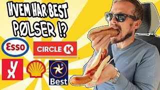 Den Store PØLSETESTEN🌭  Hvilken Bensinstasjon har de BESTE Pølsene  Fråtsing i Framsetet Ep4 [upl. by Nyluqcaj]