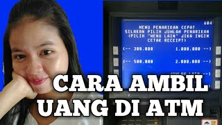 CARA AMBIL UANG DI ATM BRI [upl. by Christi]