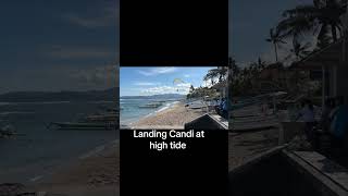 Landing at Candidasa when it’s high tide can be done [upl. by Eerol]