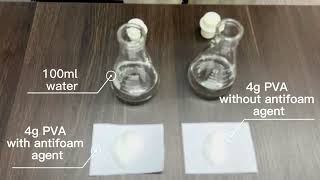 How to distinguish PVA defoam whether added antifoaming agent [upl. by Gaston]