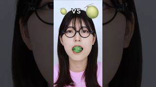 Big Fruit Vs Small Fruit Eating Challenge 🤣shortstrending humanitychallengeytshortfoodchallenge [upl. by Avad]