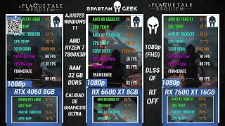 RTX 4060 8GB VS RX 6600 XT 8GB VS RX 7600 XT 16GB Pruebas Con Ryzen En 1080p [upl. by Mohsen431]